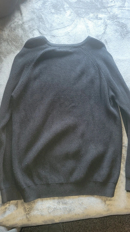 Men’s Black Cotton Jumper – XXL (Matalan EASY)