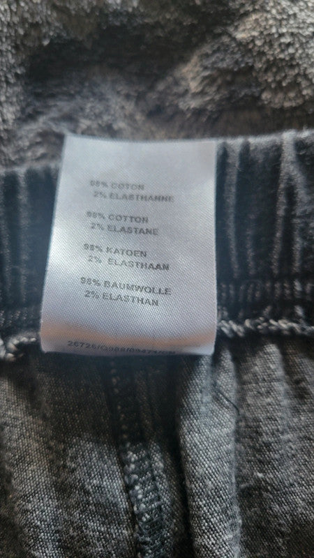 Women’s DAMART black denim-Look Pull-On Trousers – Size L / 48 / 29"