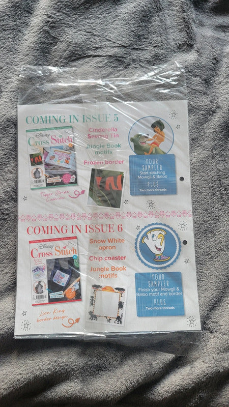 Disney Cross Stitch Magazine – Issue 4 – With Threads & Patterns – New Sealed