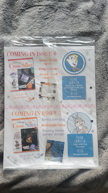 Disney Cross Stitch Magazine – Issue 5 – With Threads & Patterns – New Sealed