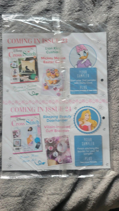 Disney Cross Stitch Magazine – Issue 22 – With Threads & Patterns – New Sealed