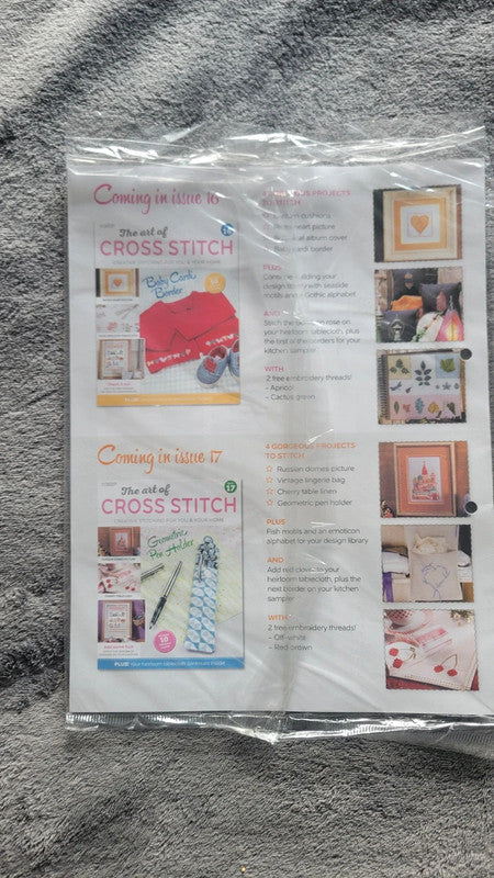 The Art of Cross Stitch Magazine – Issue 15 – With Threads & Patterns – New Sealed