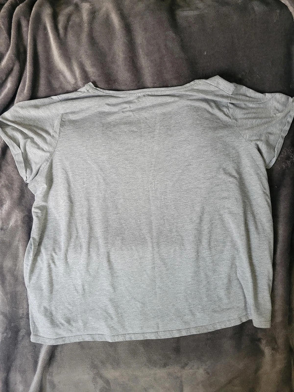 C'est La Vie" Grey T-Shirt Size UK 28 EU 56 Plus Size