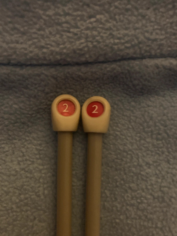 Knitting needles size 2