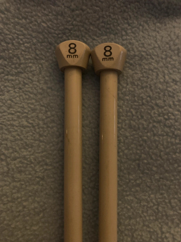 Knitting needles size 8