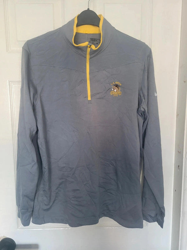 Golf Dri-FIT 1/4 Zip Pullover Grey Large