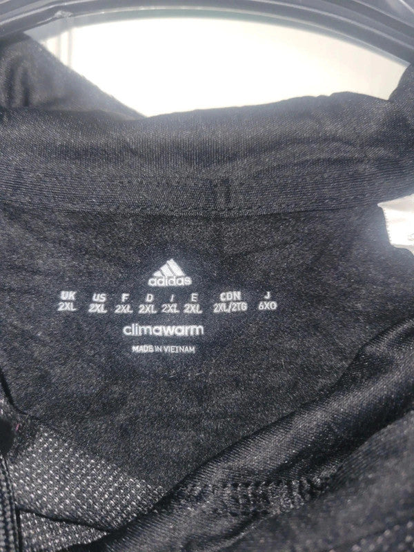 Adidas Climawarm Men's Hoodie 2XL - Black with subtle dot pattern