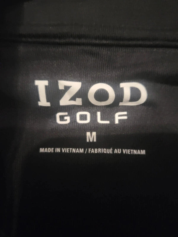 IZOD Golf Men's Black Long Sleeve 1/4 Zip Pullover Size M