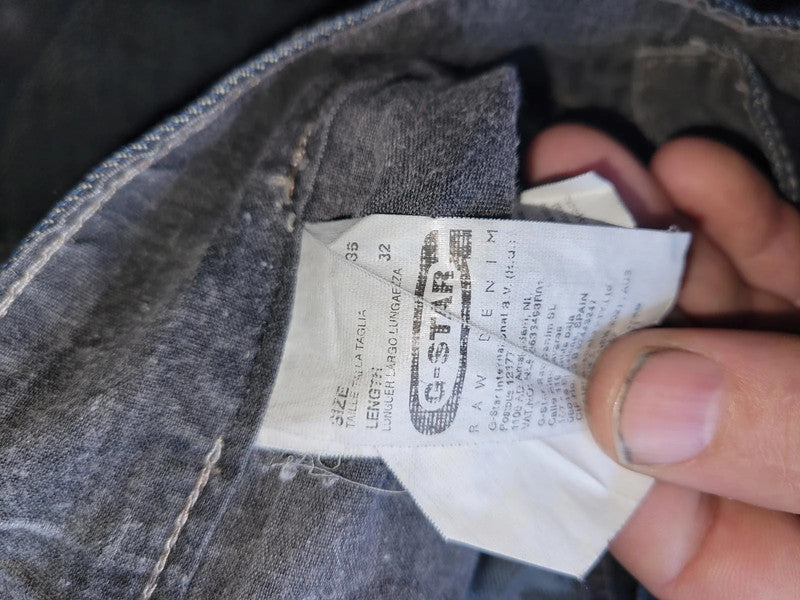 G-Star R33/01 Raw Denim Cargo Jeans W35 L32