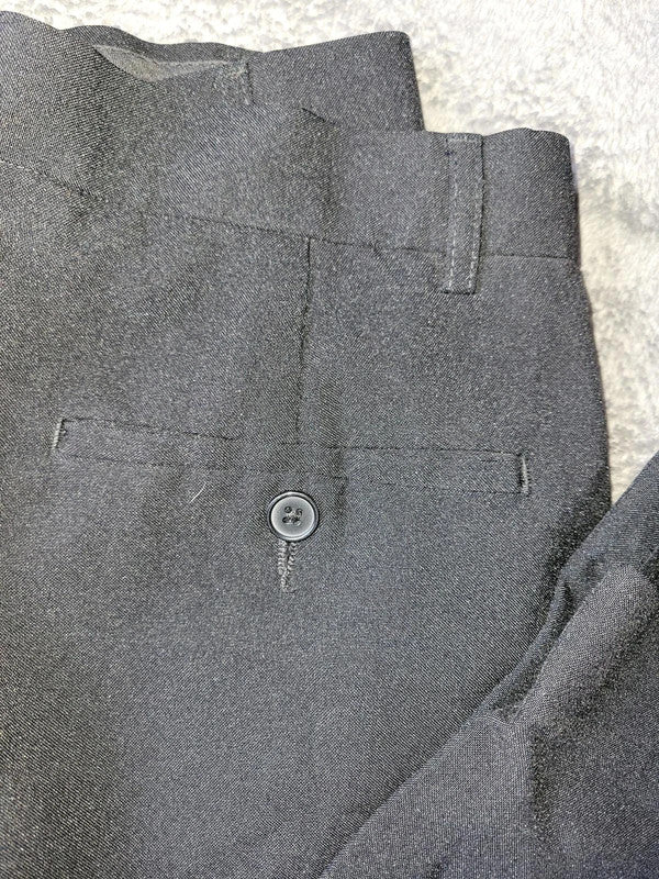 Men's George Black Regular Fit Trousers - 42W 31R