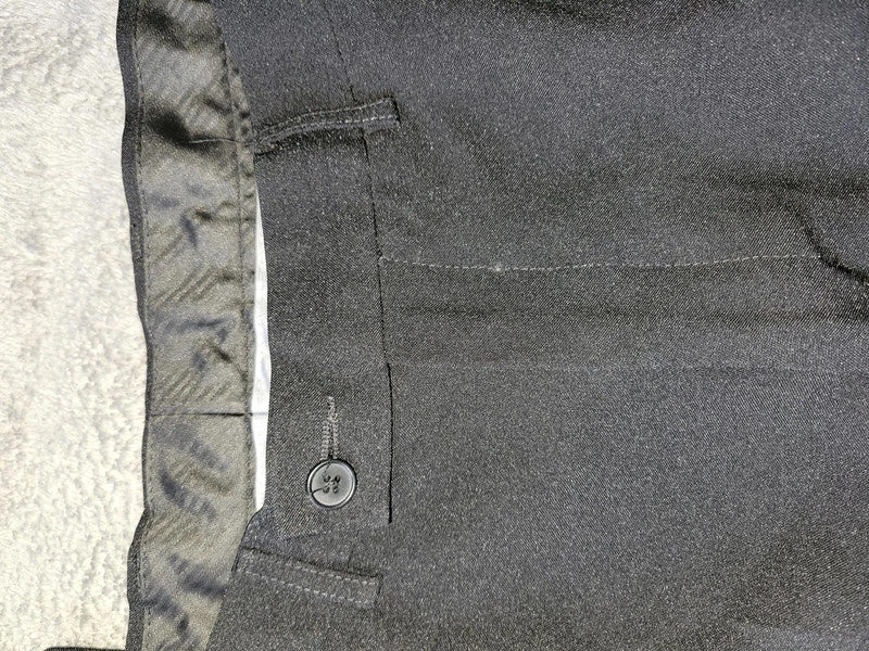 Men's George Black Regular Fit Trousers - 42W 31R