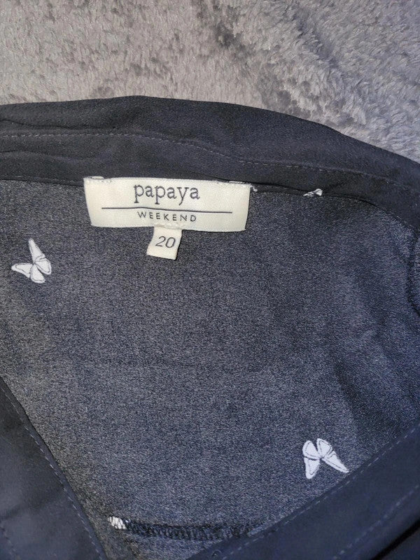 Papaya Weekend Butterfly Print Blouse