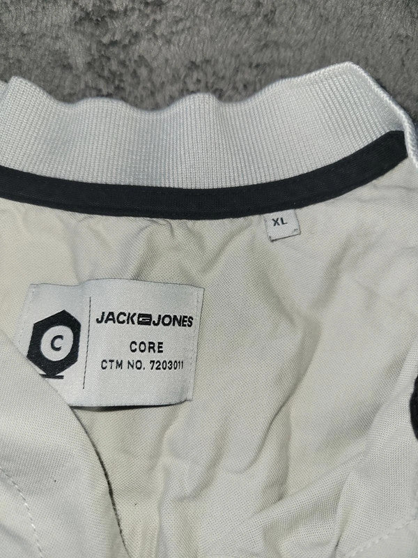 Jack & Jones CORE Men's White Popover Shirt - Size XL