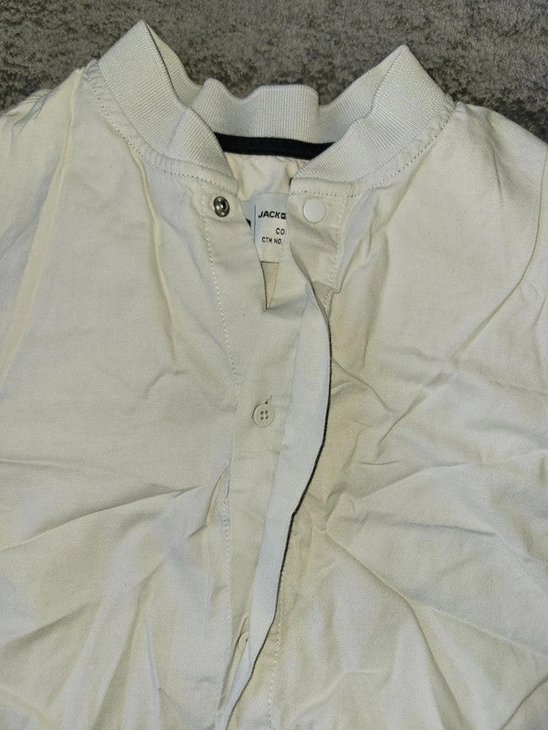 Jack & Jones CORE Men's White Popover Shirt - Size XL