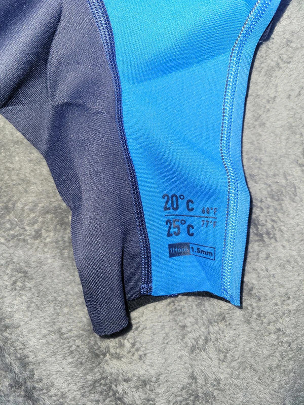 OLAIAN 1.5mm Junior Neoprene Wetsuit Shortie - Navy & Blue