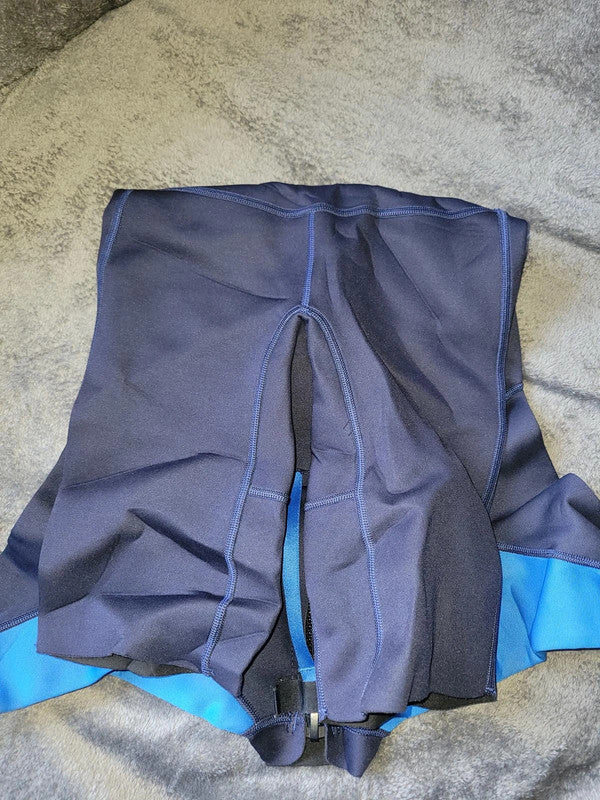 OLAIAN 1.5mm Junior Neoprene Wetsuit Shortie - Navy & Blue