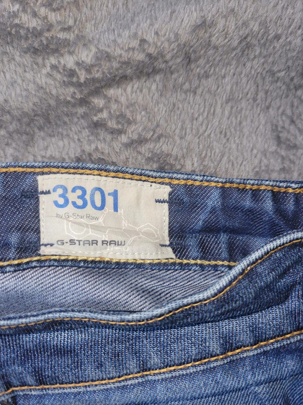 G-Star Raw 3301 Straight Fit Jeans W34 L32