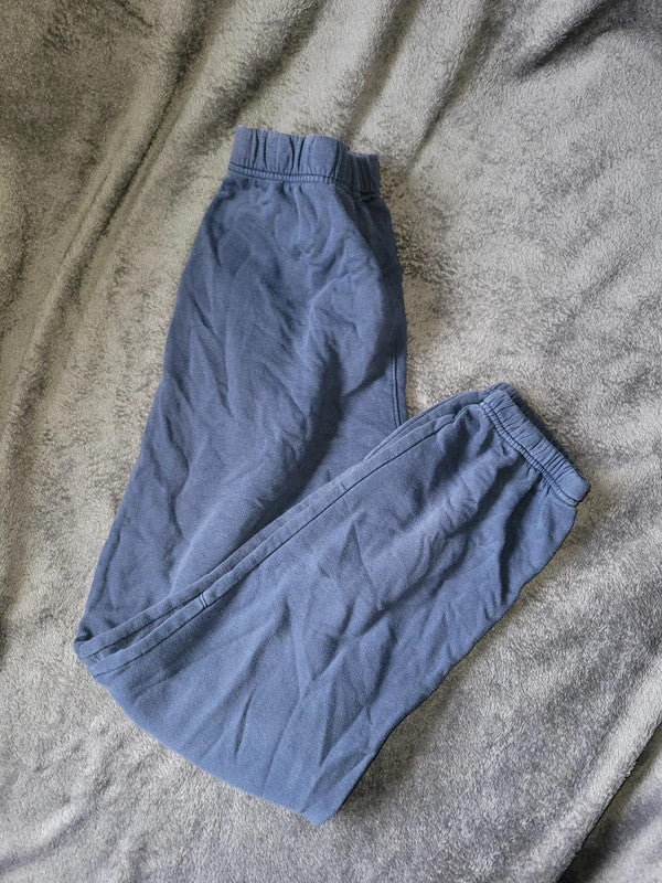 Navy Blue 'L.A. 91' Elastic Waist Joggers with Drawstring