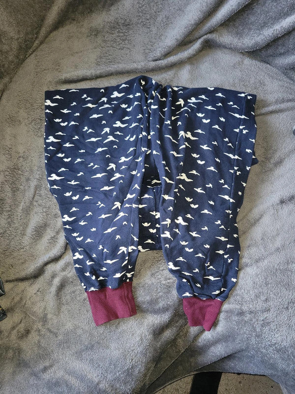 SoulCal&Co Navy Blue & White Bird Print Fleece Jumpsuit