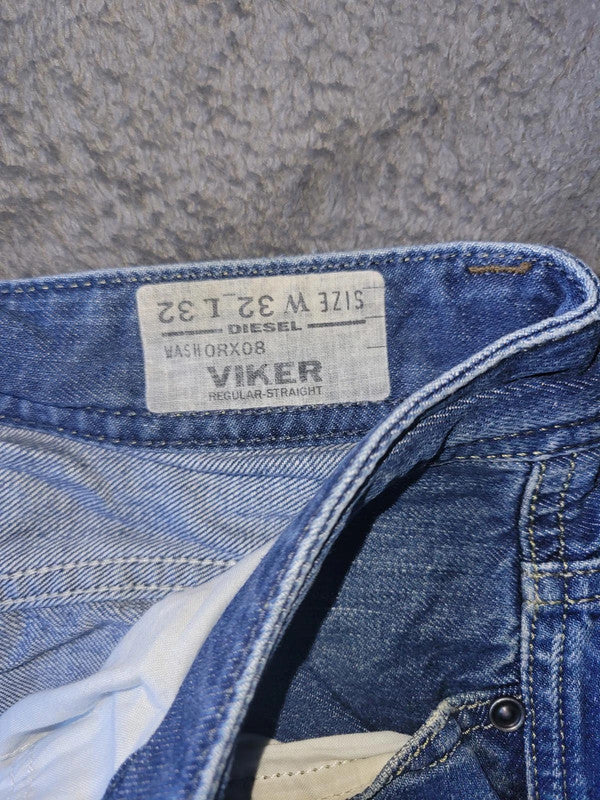 Diesel Viker Regular-Straight Blue Jeans W32 L32