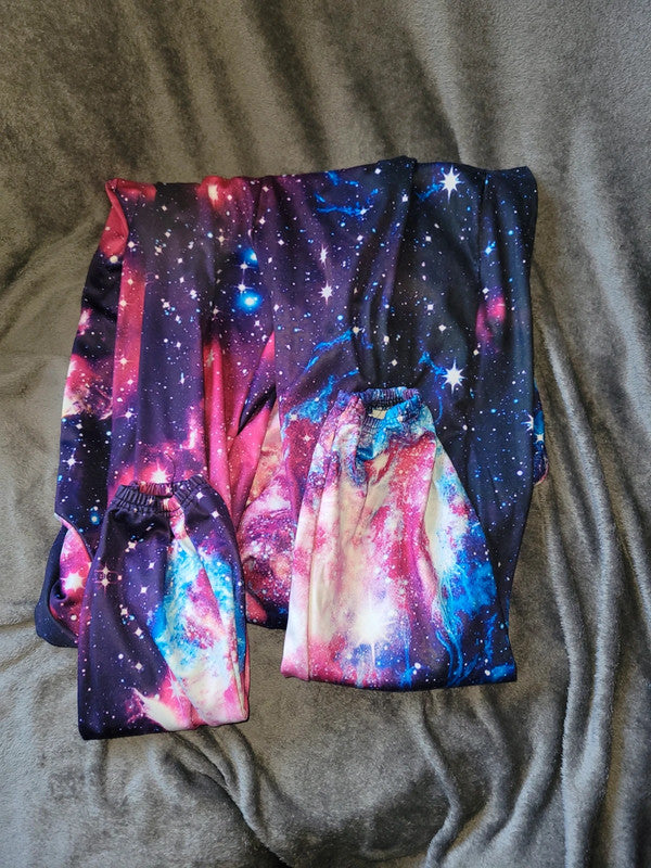 Galaxy Print Vintage Jumpsuit