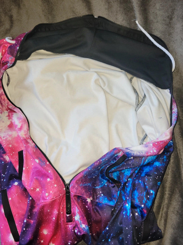 Galaxy Print Vintage Jumpsuit