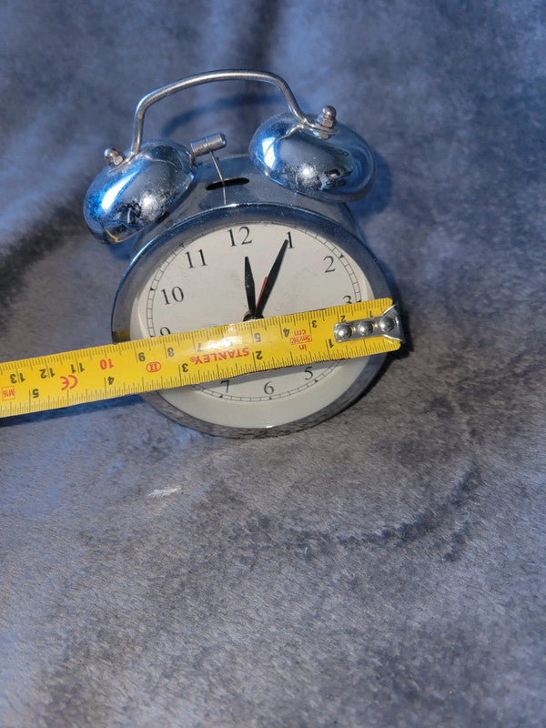 Silver Vintage Alarm Clock