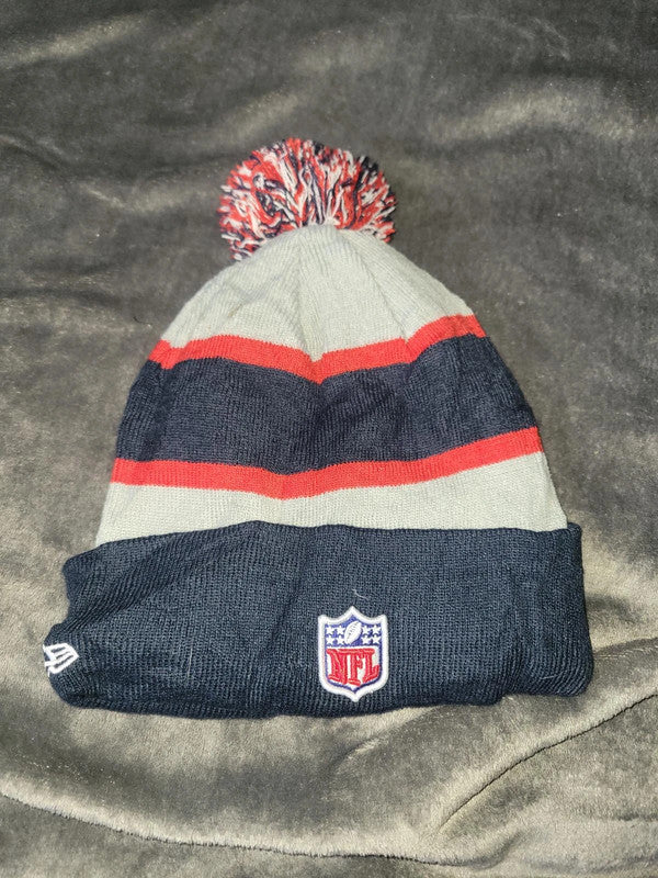 New Era NFL New England Patriots Beanie Hat with Pom Pom