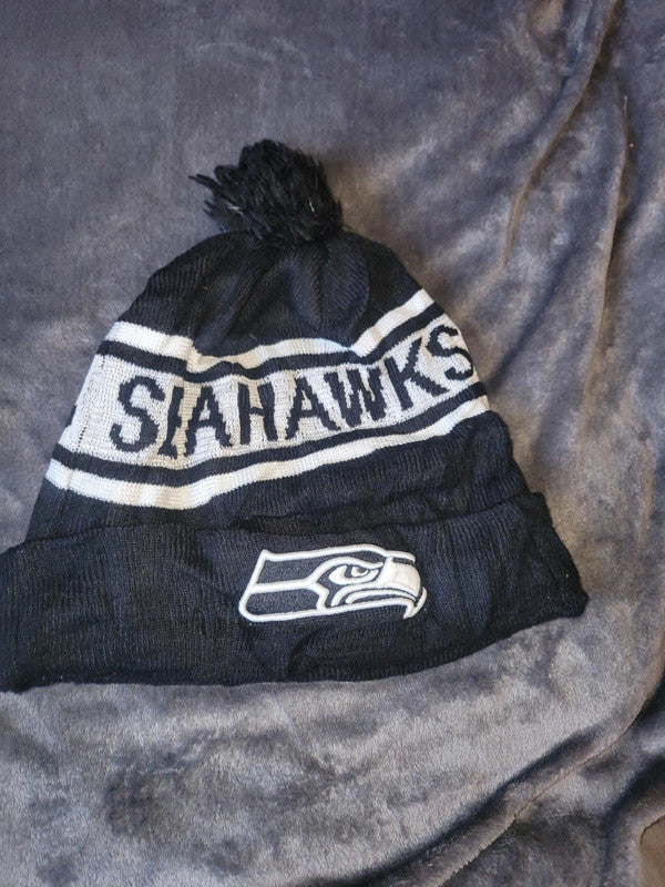 Seattle Seahawks New Era Beanie with Pom-Pom