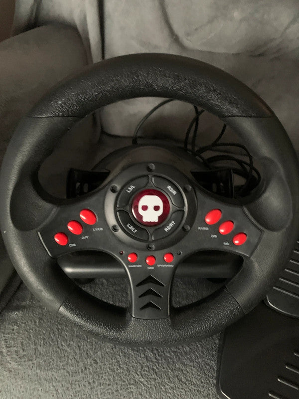 Game Steering Wheel and Pedals Controller.