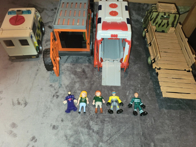 Vintage Playmobil Vehicle and Figures Set