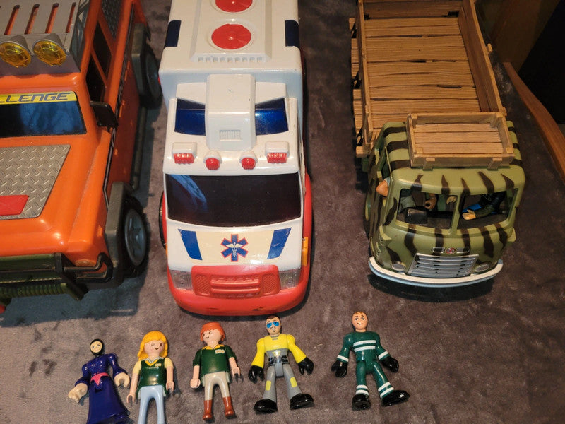 Vintage Playmobil Vehicle and Figures Set