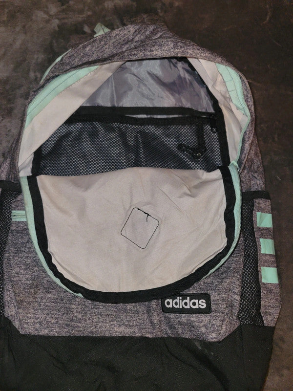 Gym Adidas Grey & Mint Green Backpack