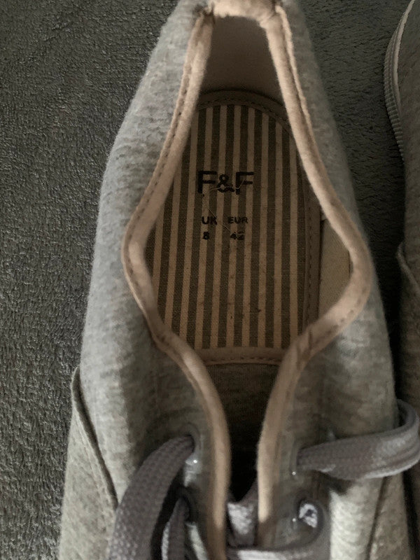 F&F Men’s Canvas Lace-Up Trainers (Tesco’s clothing and footwear brand).