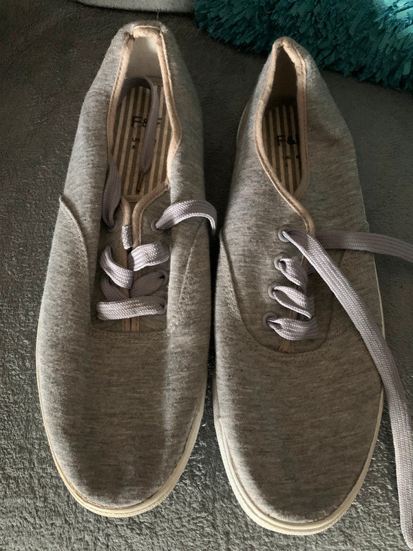 F&F Men’s Canvas Lace-Up Trainers (Tesco’s clothing and footwear brand).
