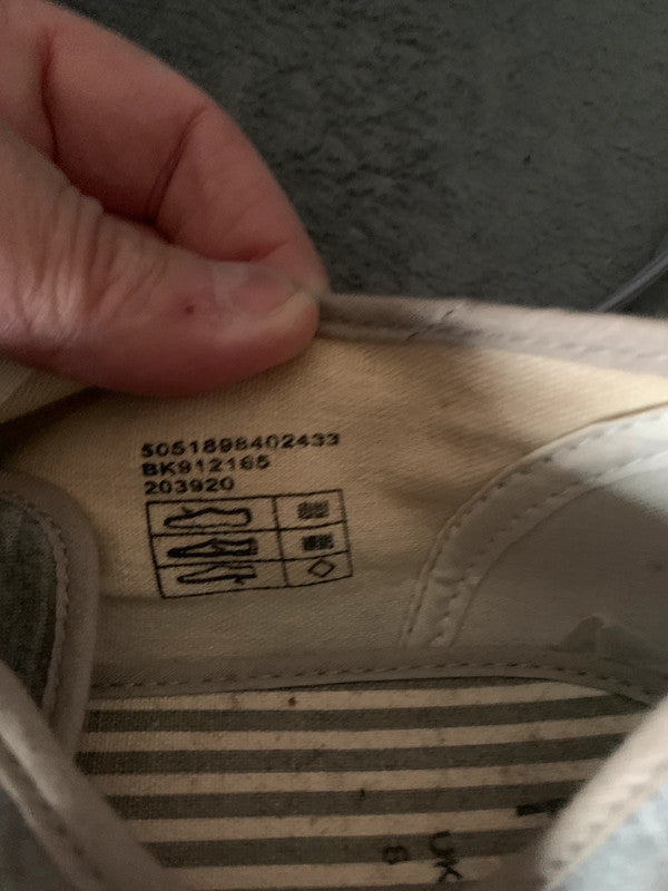 F&F Men’s Canvas Lace-Up Trainers (Tesco’s clothing and footwear brand).