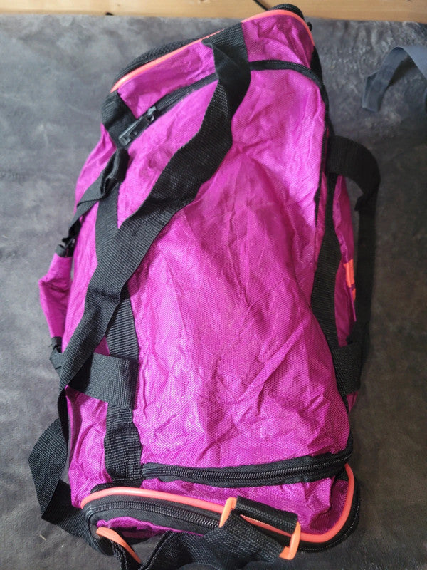 Vintage Adidas Gym Bag in Vibrant Magenta and Black
