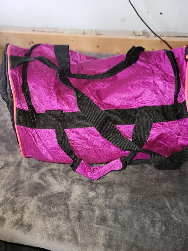 Vintage Adidas Gym Bag in Vibrant Magenta and Black