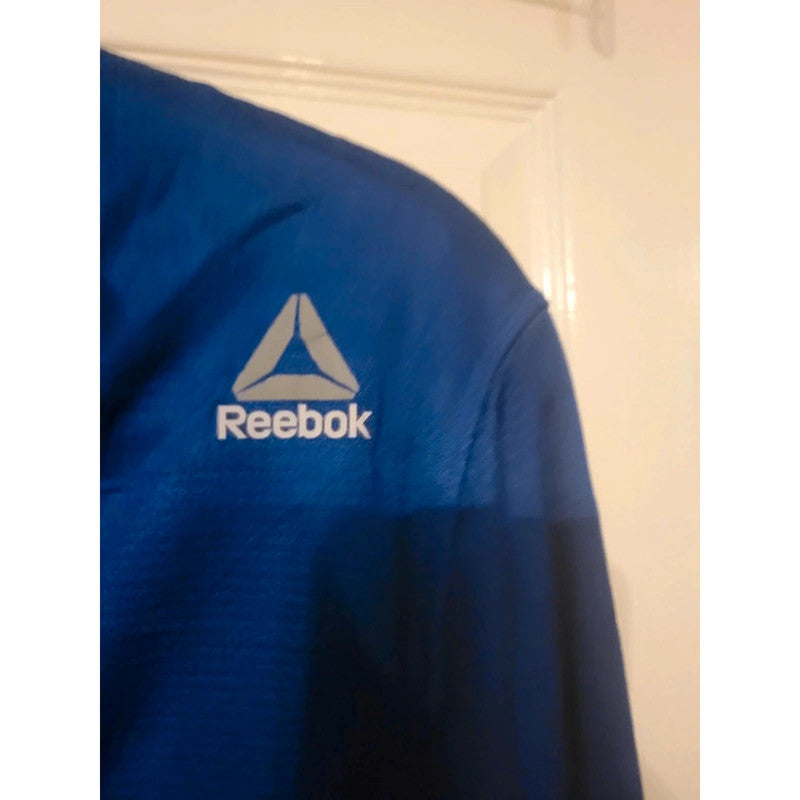 Reebok Speedwick Royal Blue 1/4 Zip Long Sleeve Top - Men's M