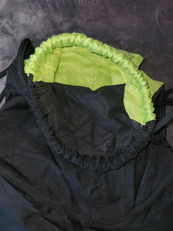 Adidas Neon Green & Black Drawstring Gym Bag