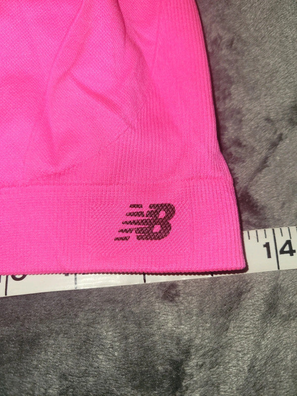New Balance Women’s Pink Sports Bra – Mesh Back, Size M