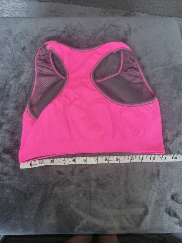 New Balance Women’s Pink Sports Bra – Mesh Back, Size M