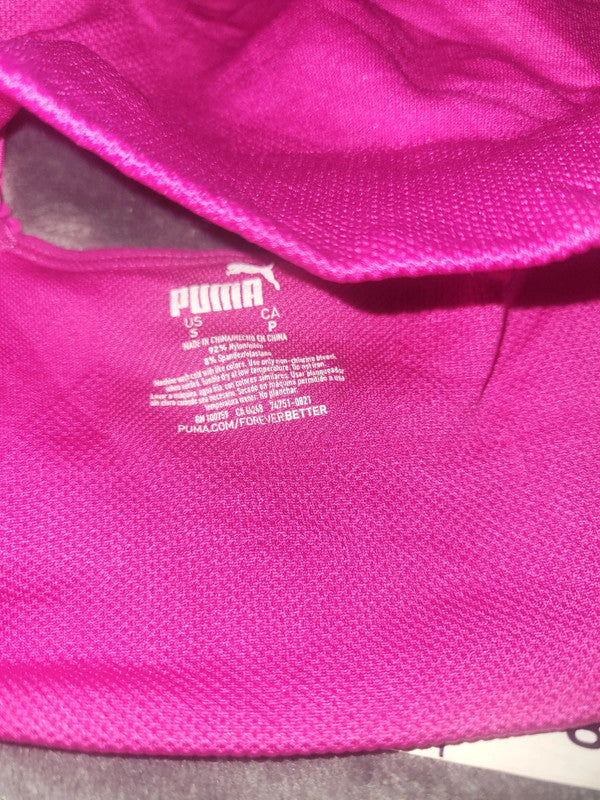 Puma Pink Adjustable Sports Bra – Size S