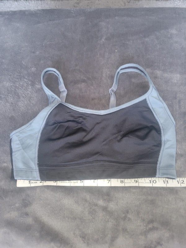 Champion Black & Grey Sports Bra – Size M
