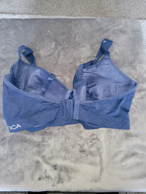 Nautica Intimates Navy Blue Bra 40DD Underwire Padded