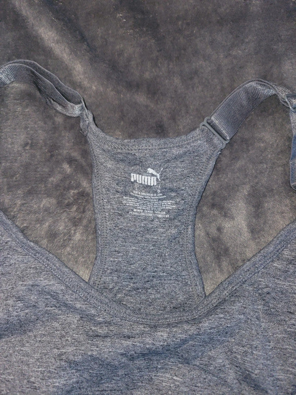 Puma Sports Bra – Grey Racerback – Size L