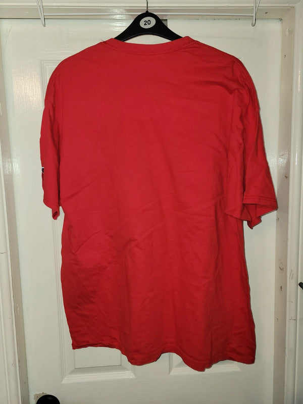 Vintage Champion St. John’s University Football T-Shirt – Red – Size 2XL