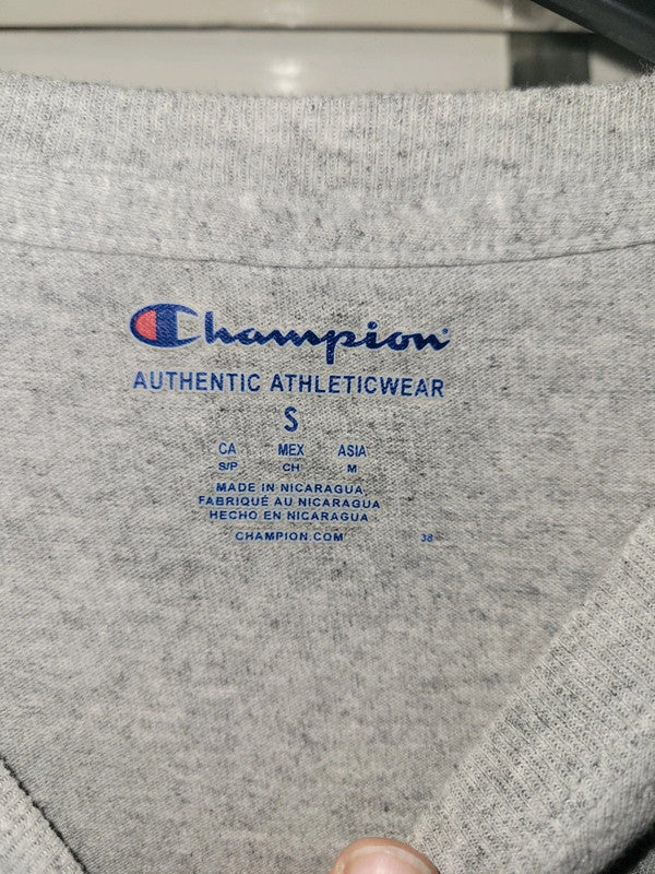 Vintage Champion Germanna GCC Graphic T-Shirt – Grey – Size Small
