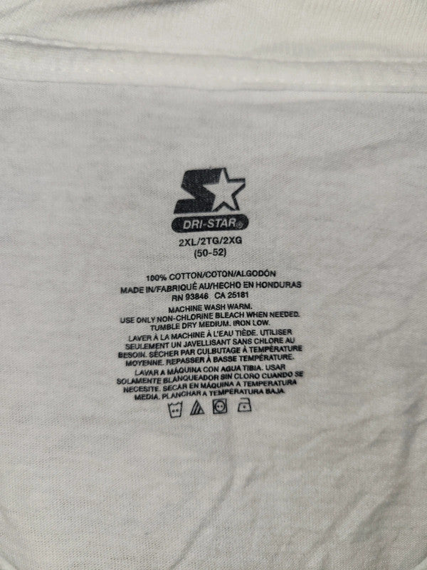 Vintage Starter Dri-Star White V-Neck T-Shirt – Size 2XL