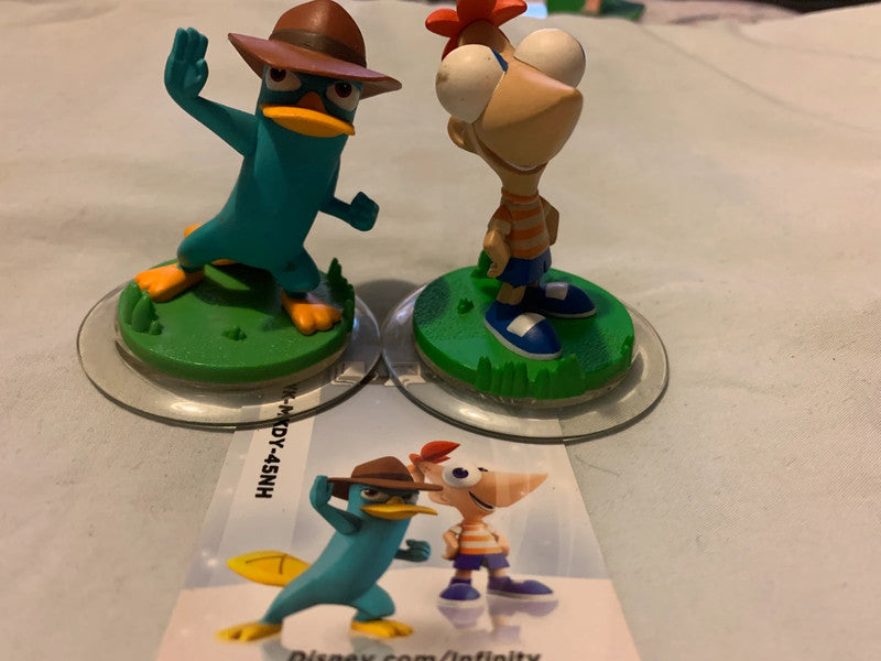 Disney Infinity figures from the Phineas and Ferb series
